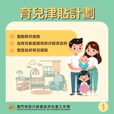 育兒津貼本月中發放萬八元